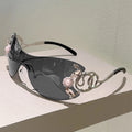 Kaleido Rhinestone Rimless Shades