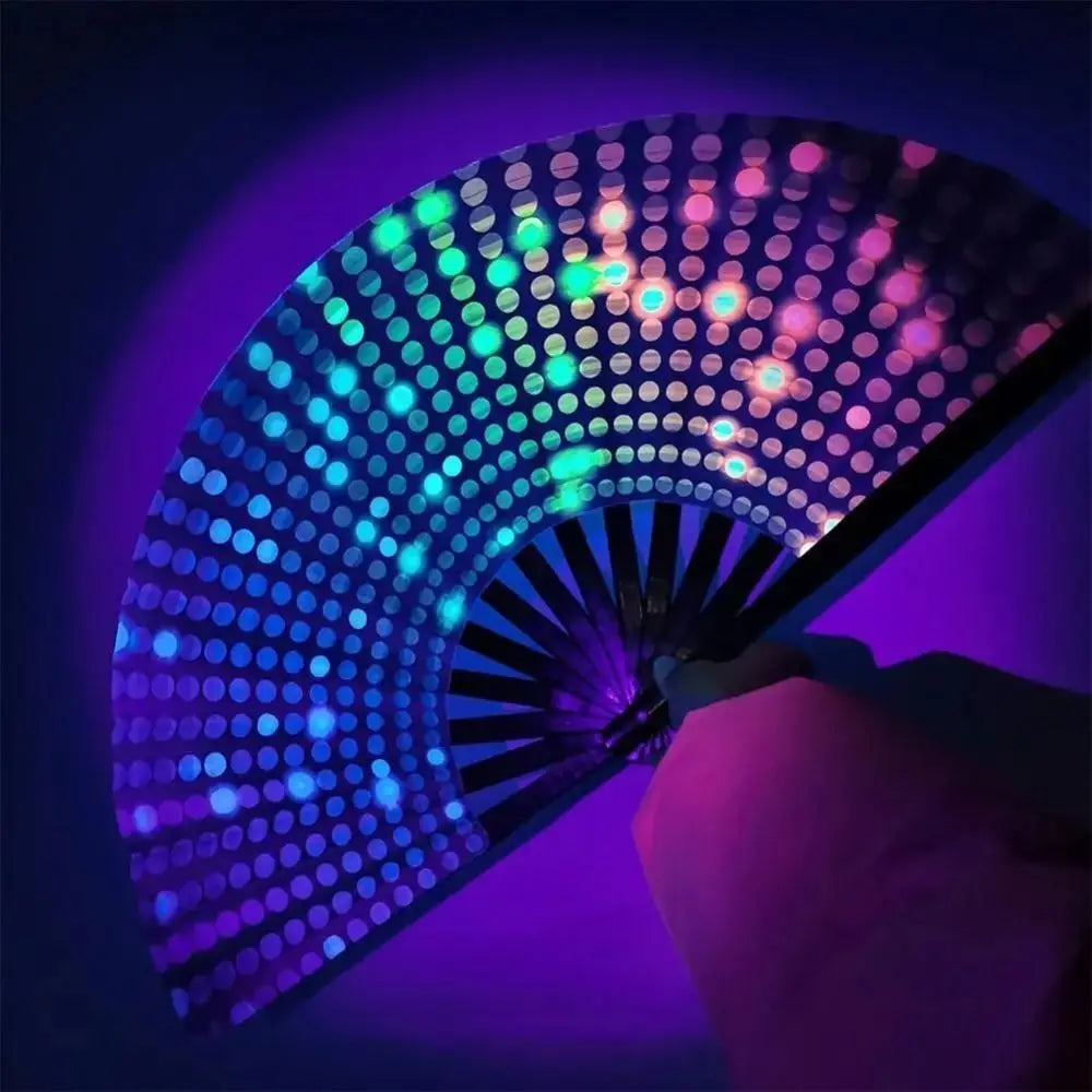 Kaleido Rave Hand Fan