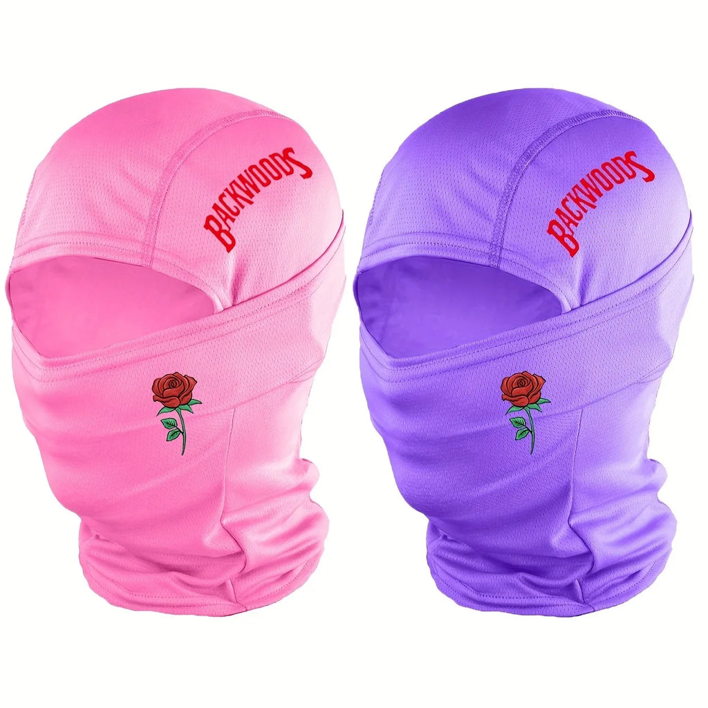 Kaleido Rose Print Balaclava Backwoods