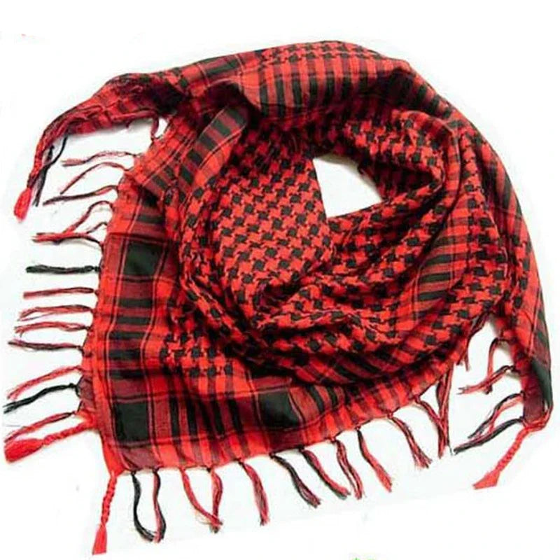 Kaleido Plaid Fringe Scarf