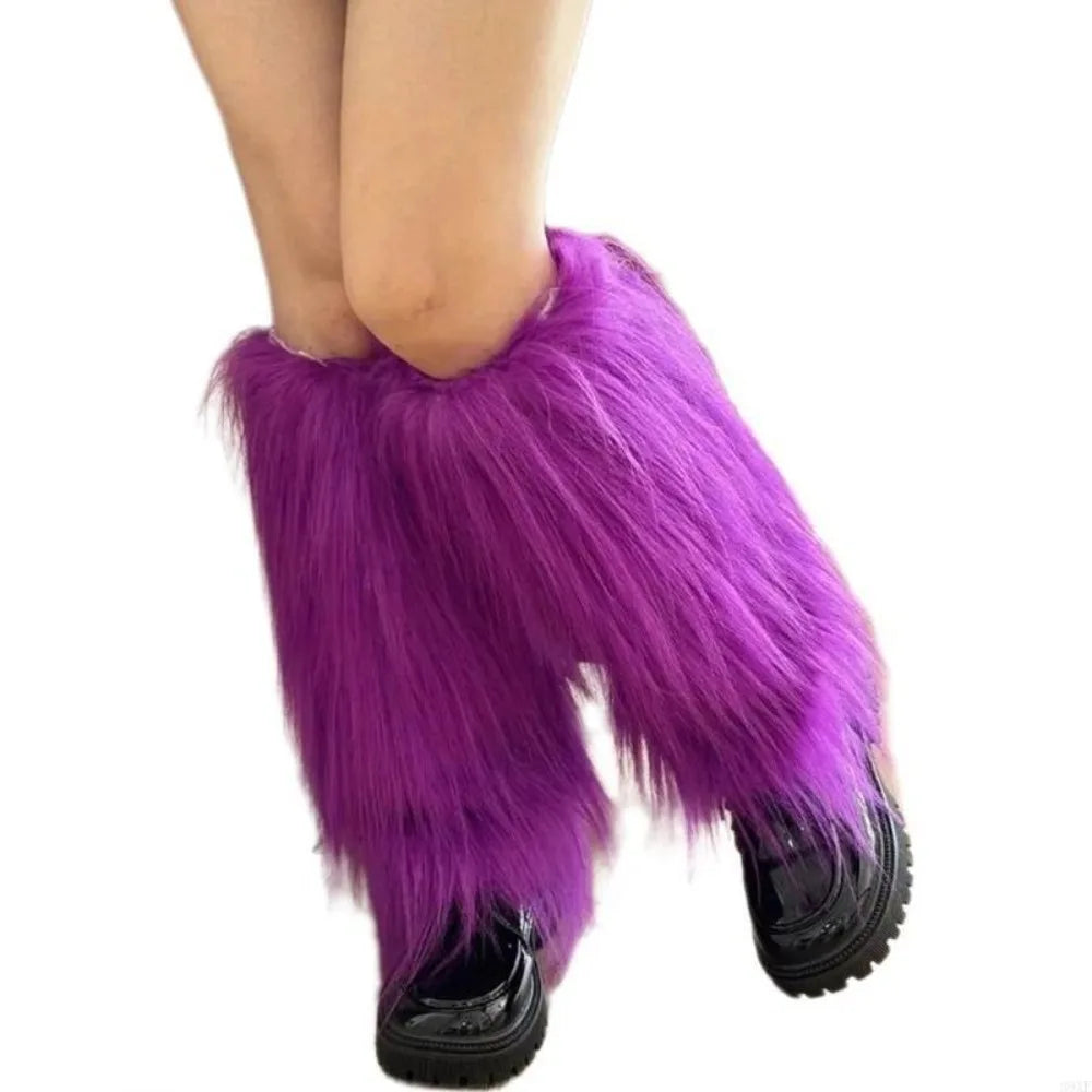 Kaleido Fuzzy Leg Warmers