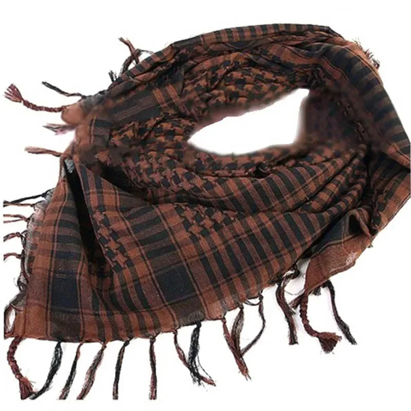 Kaleido Plaid Fringe Scarf