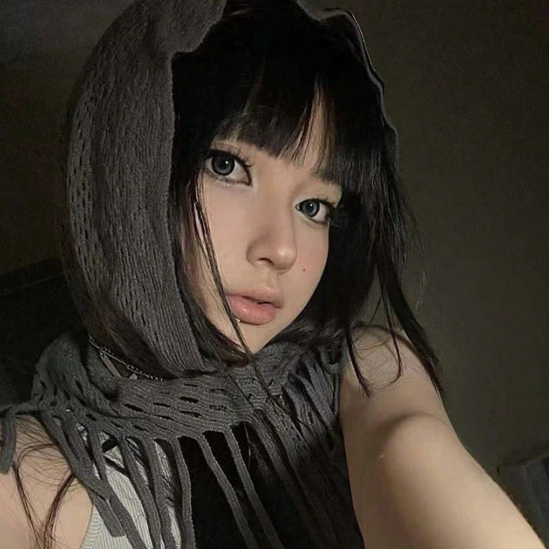 Kaleido Tassel Bandana Scarf