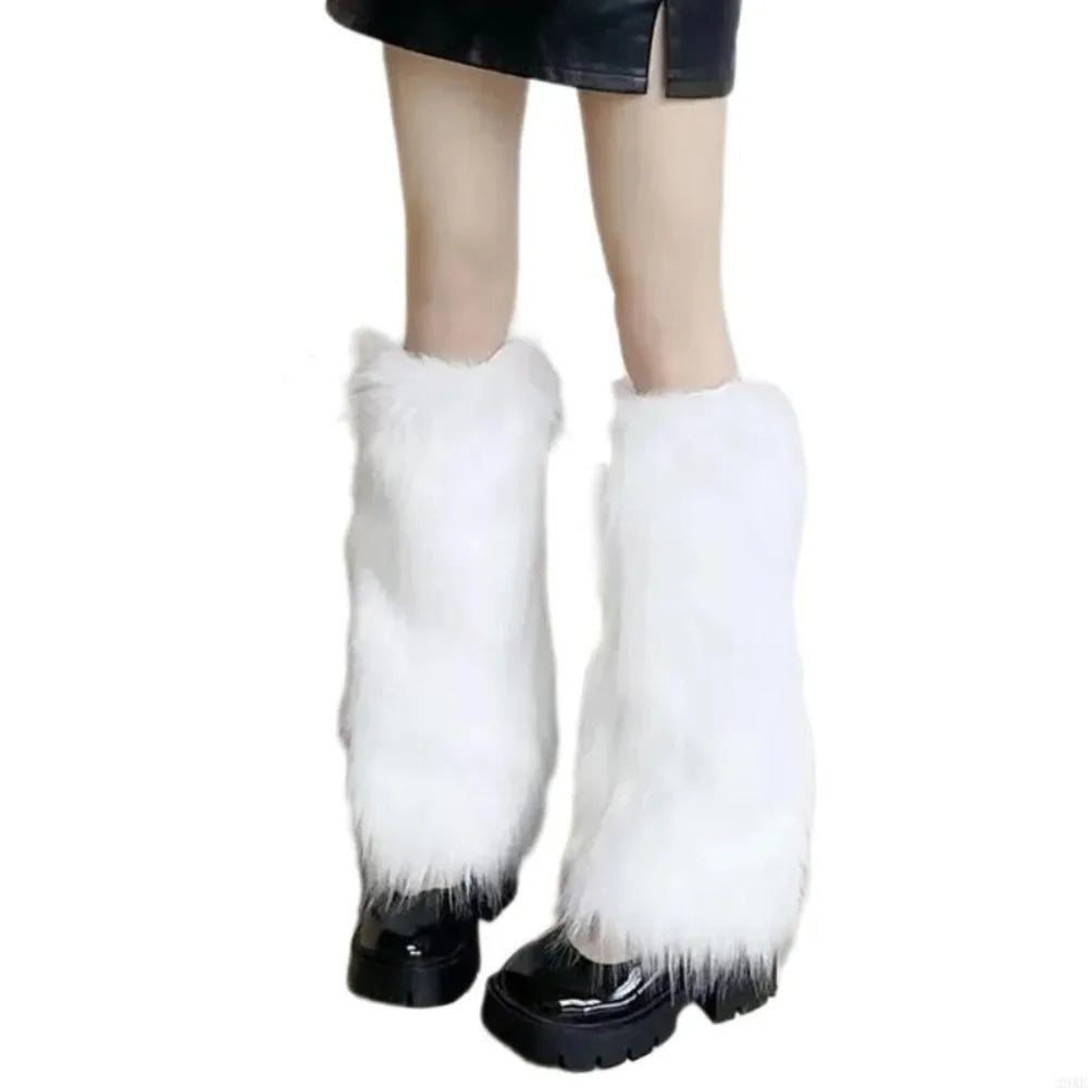 Kaleido Fuzzy Leg Warmers