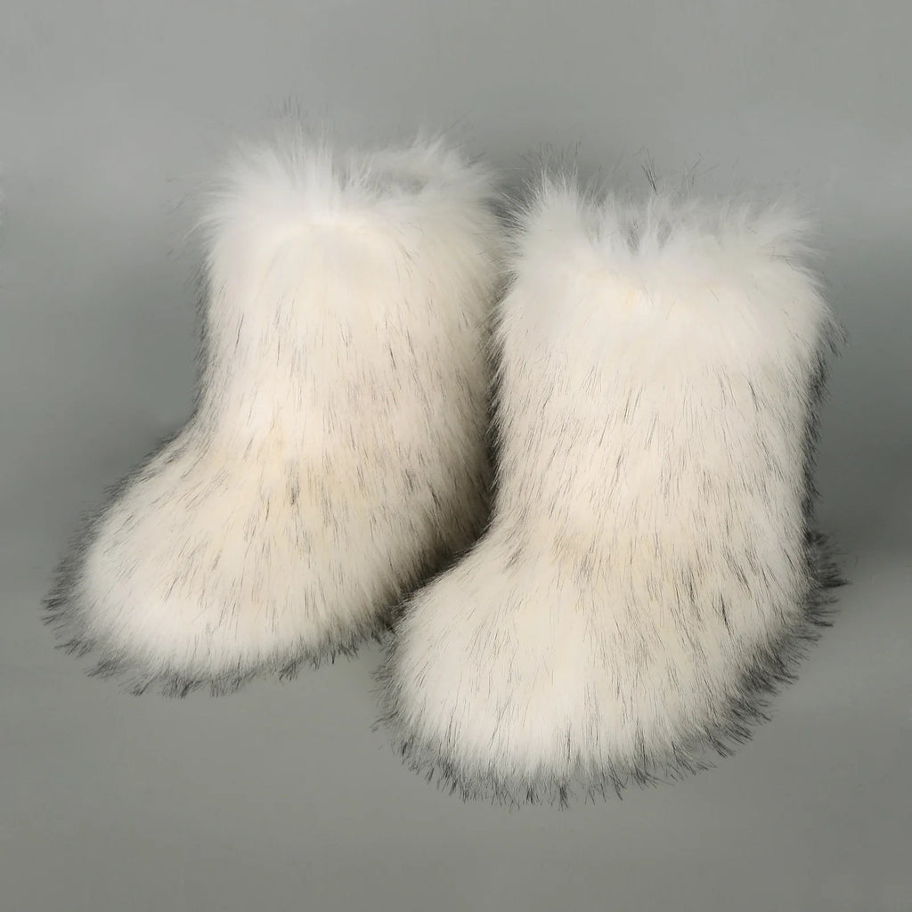 Kaleido Fuzzy Fur Boots