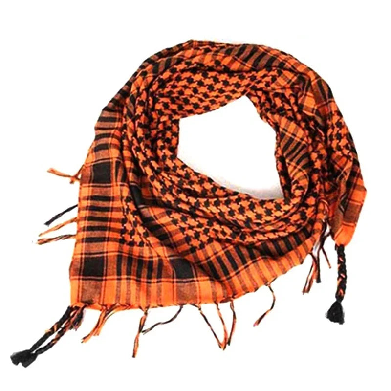 Kaleido Plaid Fringe Scarf