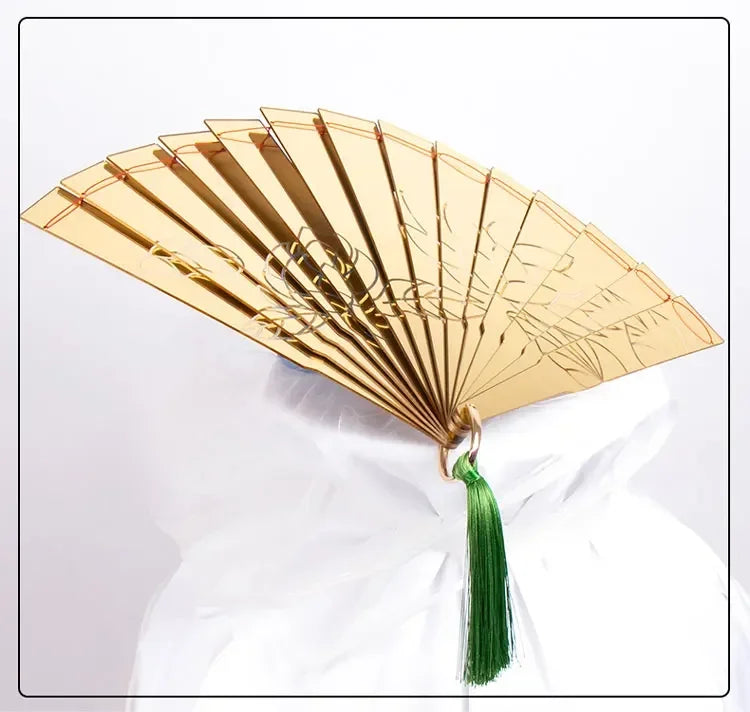 Kaleido Gold Mirror Fan