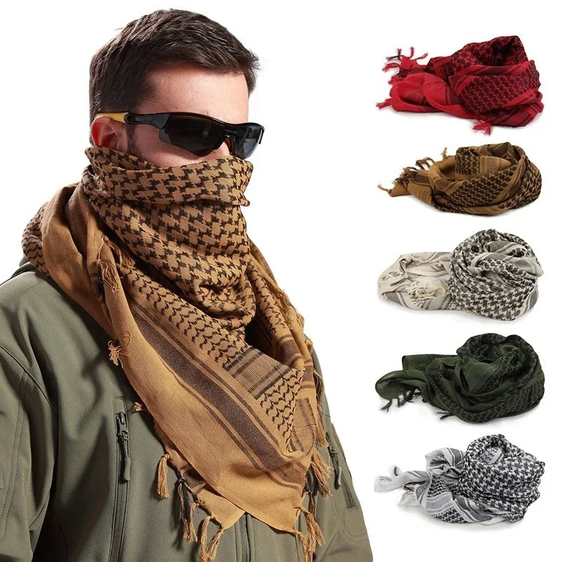 Kaleido Plaid Fringe Scarf