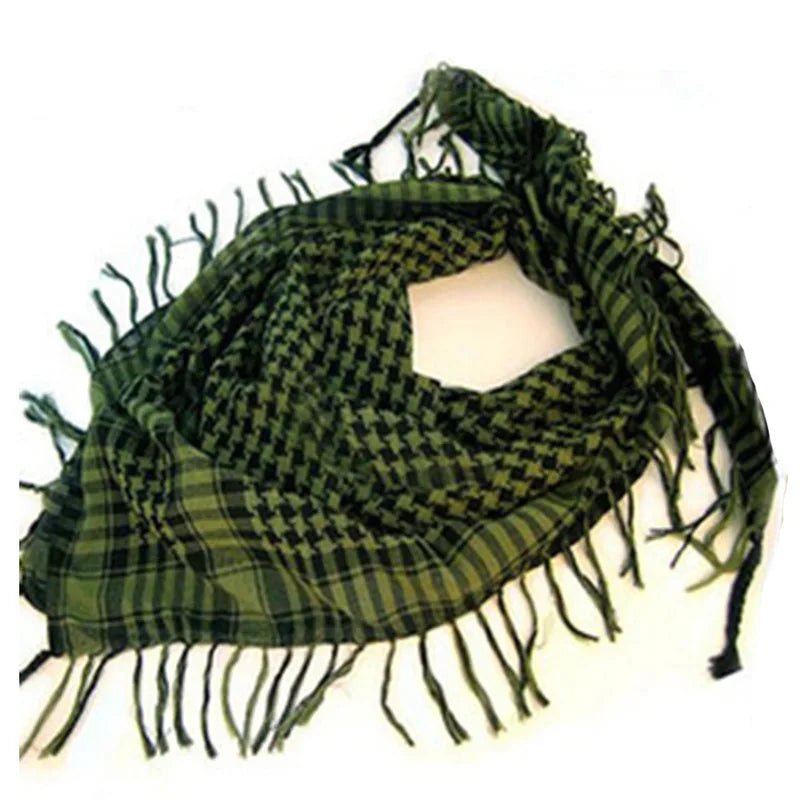 Kaleido Plaid Fringe Scarf