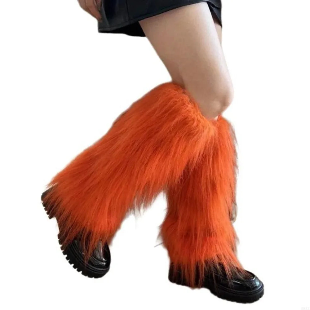 Kaleido Fuzzy Leg Warmers