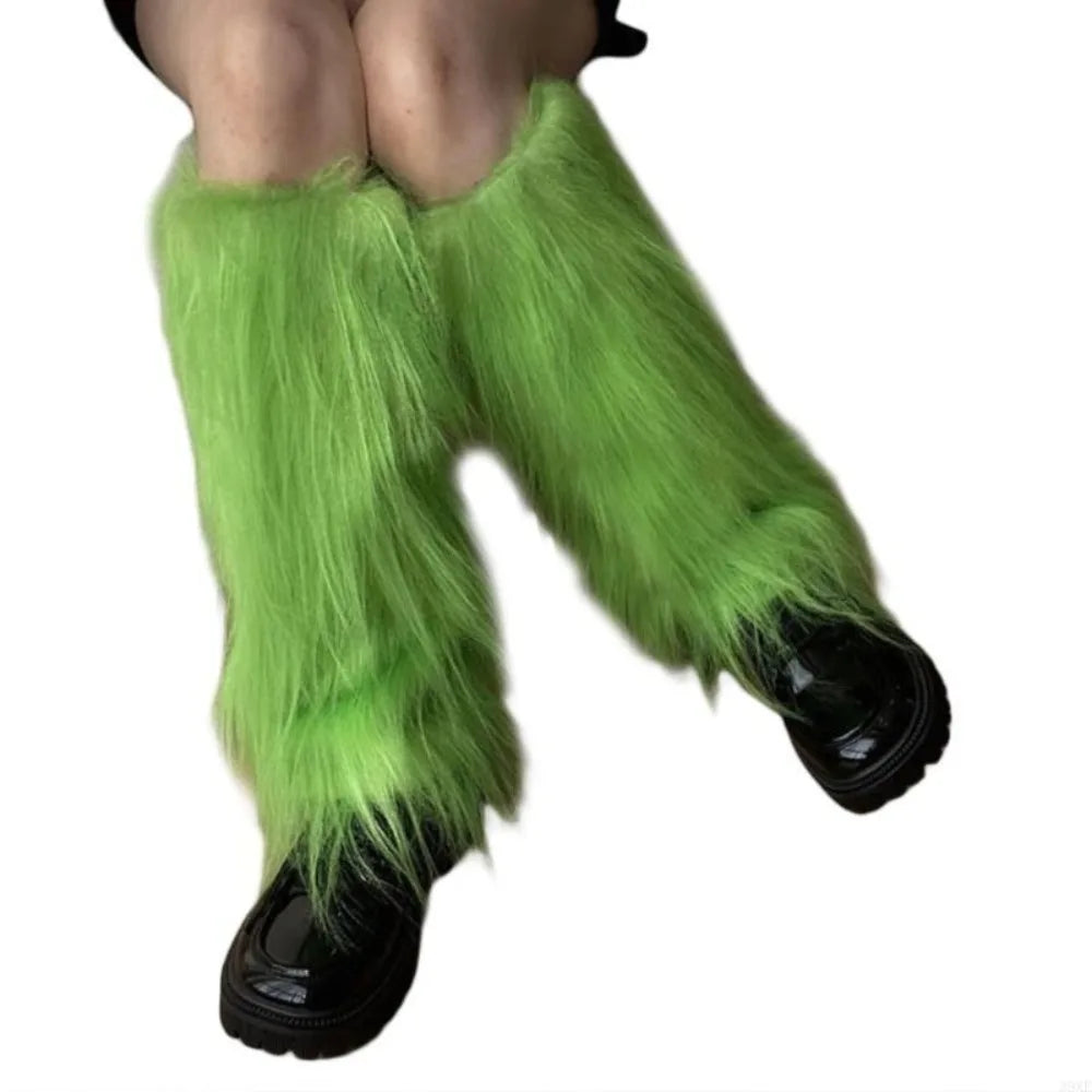 Kaleido Fuzzy Leg Warmers