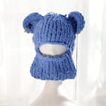 Kaleido Bear Ear Knit Mask Hat