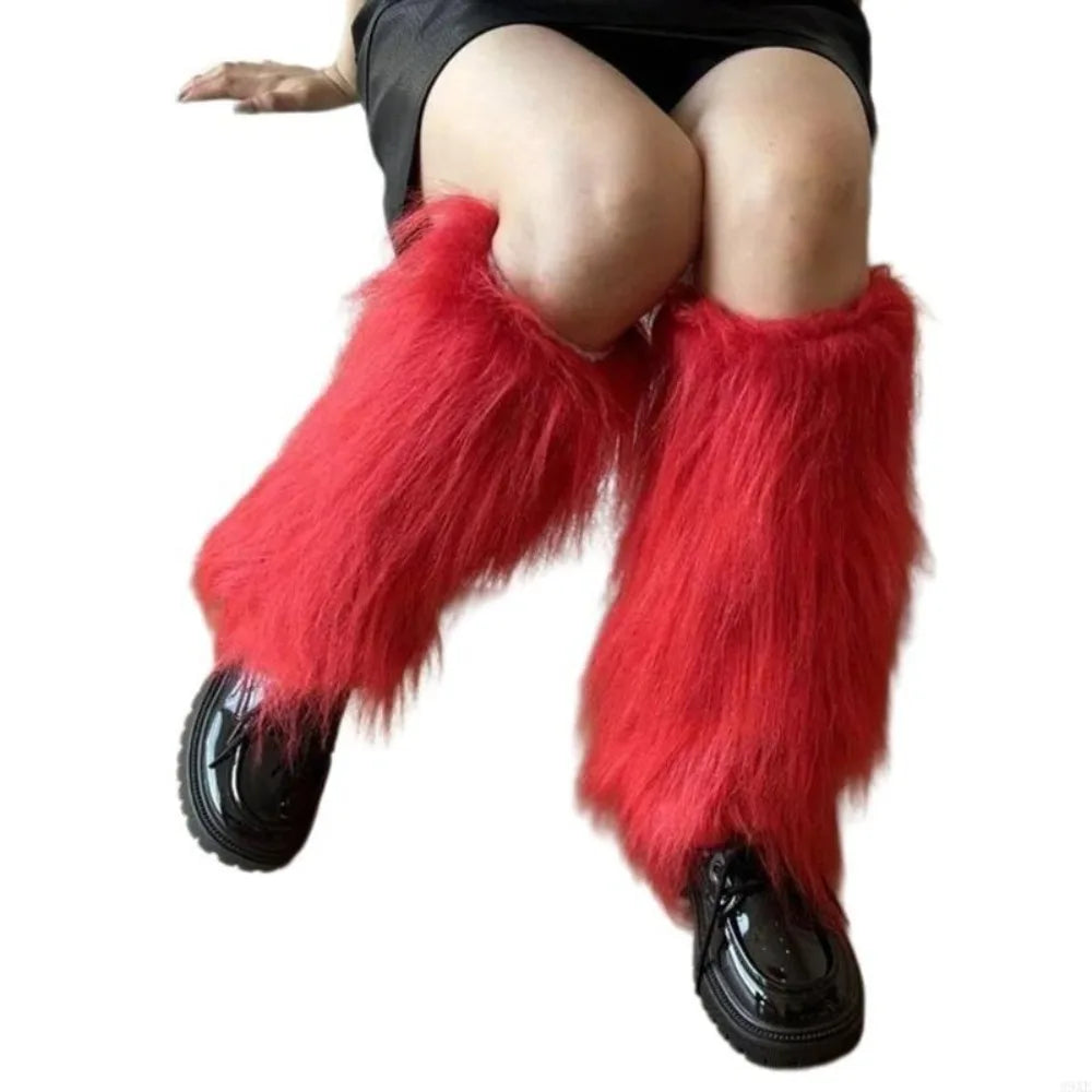 Kaleido Fuzzy Leg Warmers