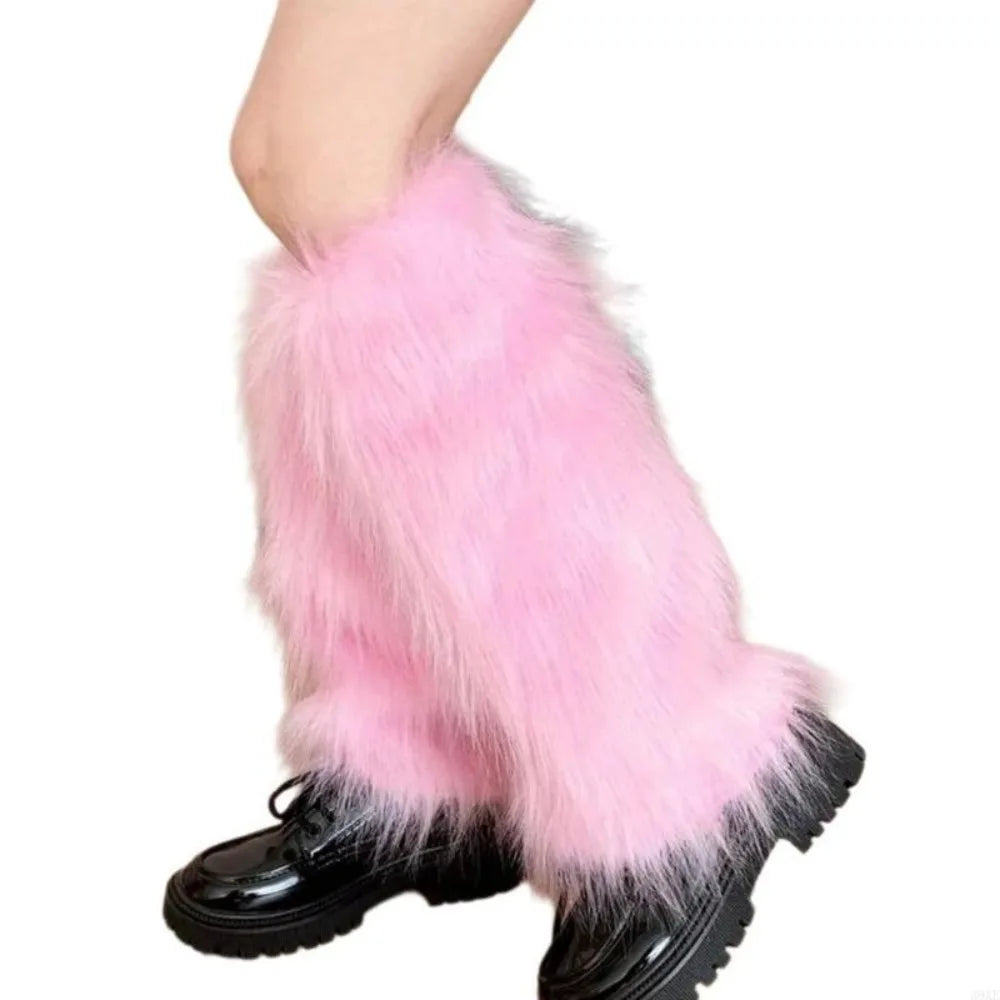 Kaleido Fuzzy Leg Warmers