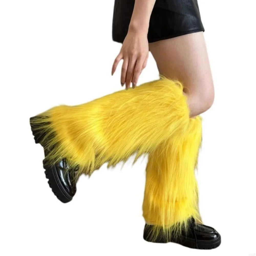 Kaleido Fuzzy Leg Warmers