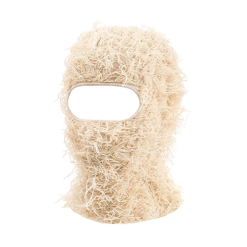 Kaleido Distressed Knit Balaclava
