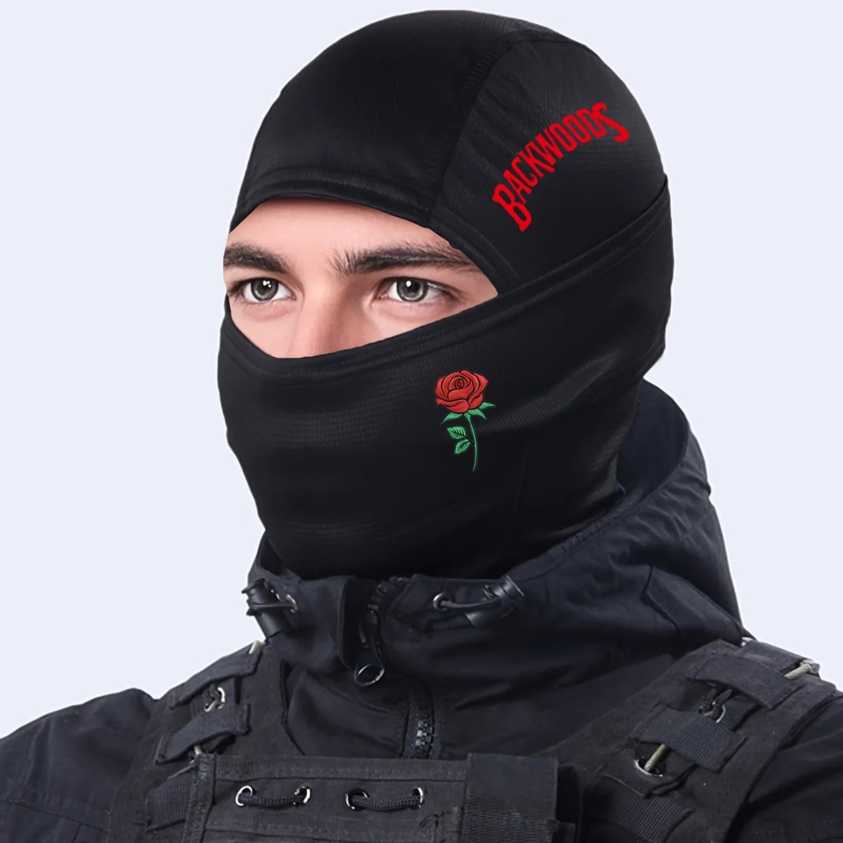 Kaleido Rose Print Balaclava Backwoods